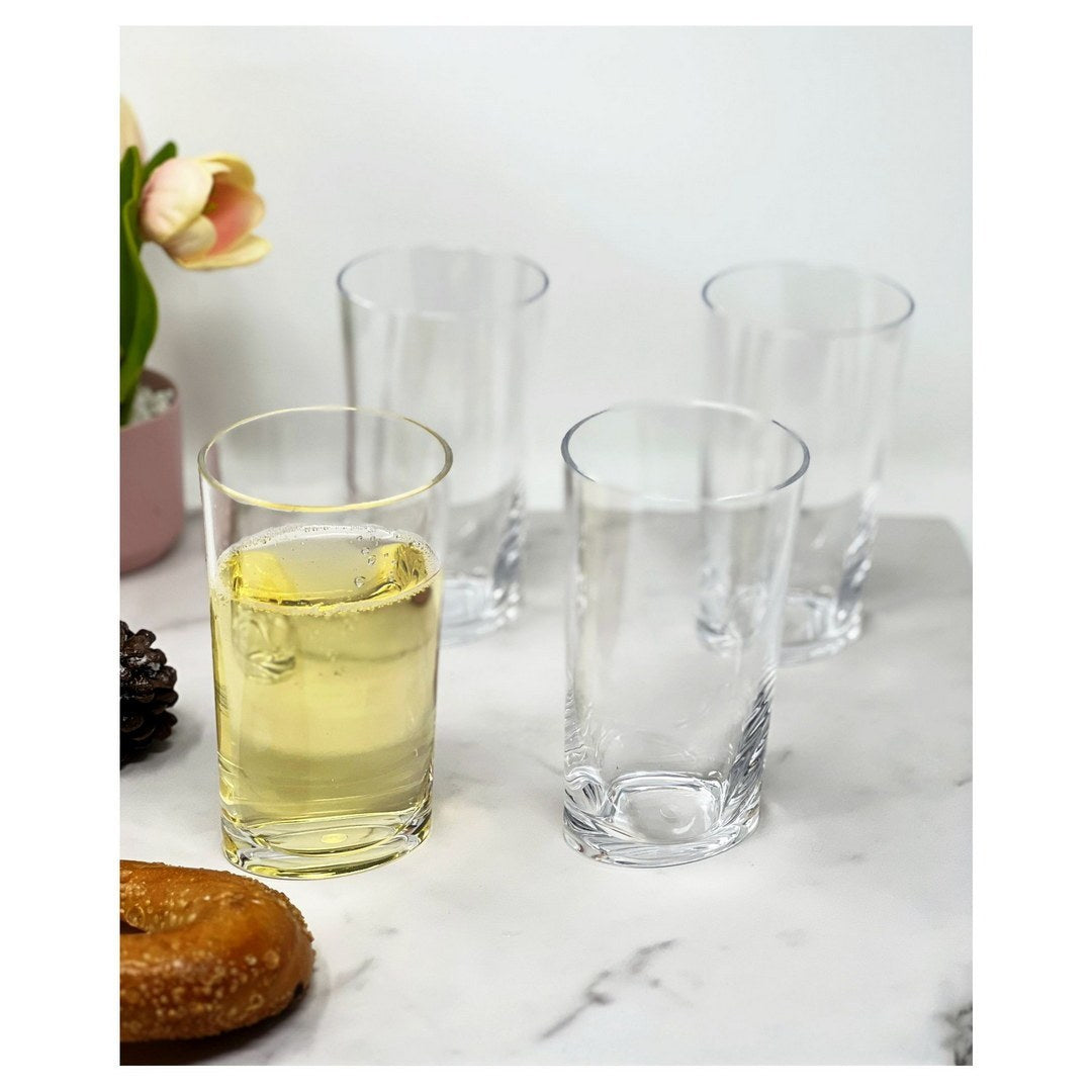 Oval Halo Unbreakable 15-Oz. Acrylic Tumblers – Set of 4