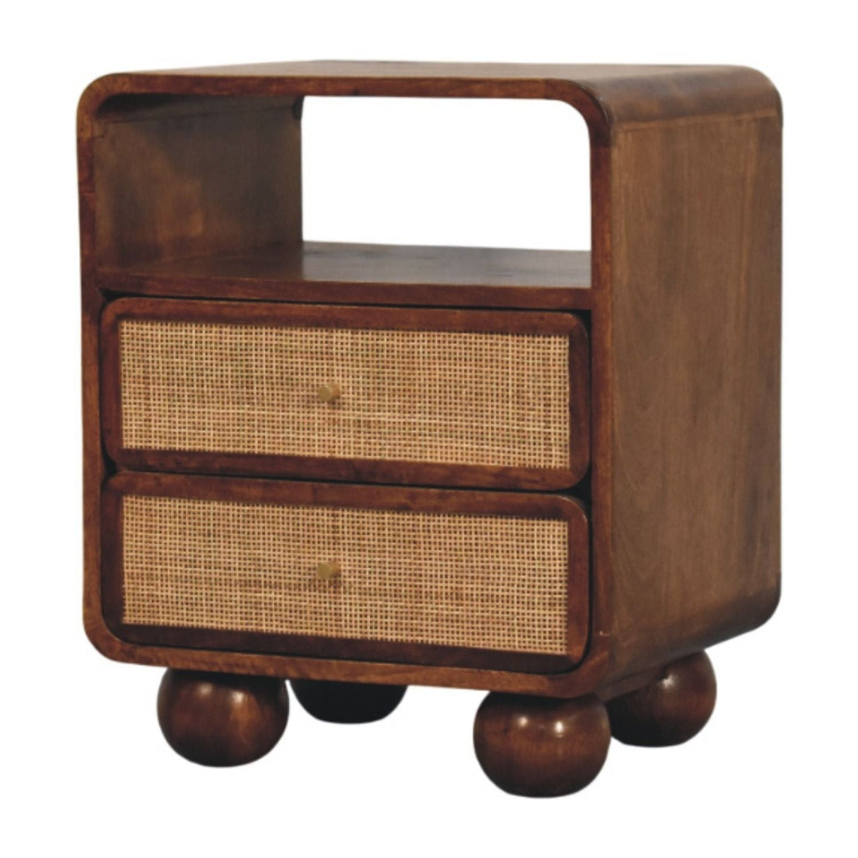 Larissa - 2 Drawer Nightstand - Brown