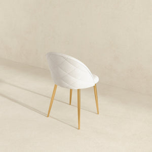 Marion - Dining Chair (Set of 2) - Gold / White