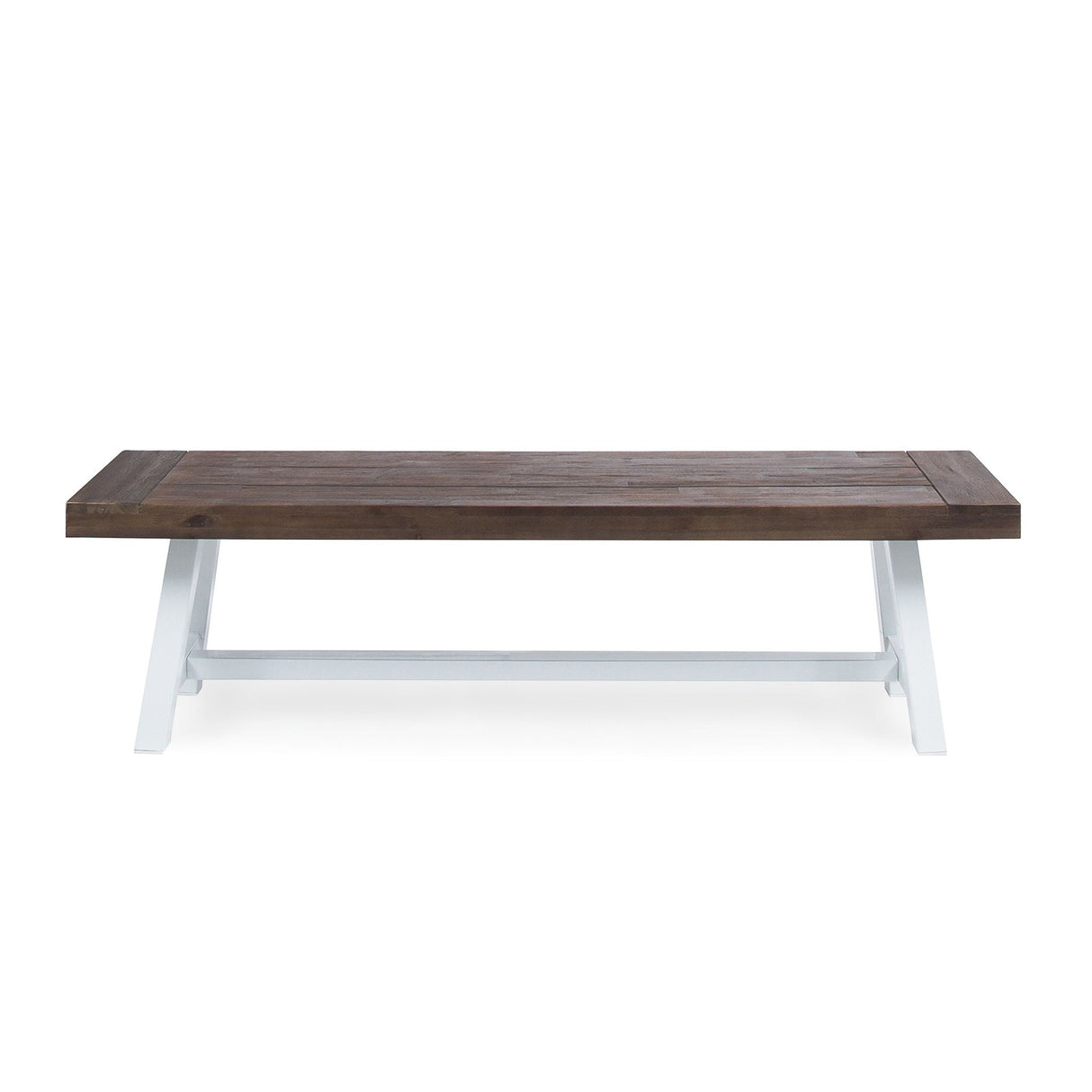 Tranquilizer Outdoor Acacia Wood Bench with Slat Panel Design