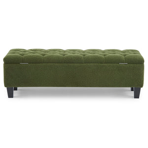 Ottoman Bench & Storage - Green