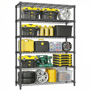 6-Tiers Storage Shelves - 2100LBS Capacity