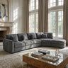 U_Style Modern 5-Seater Curved Modular Sectional Sofa