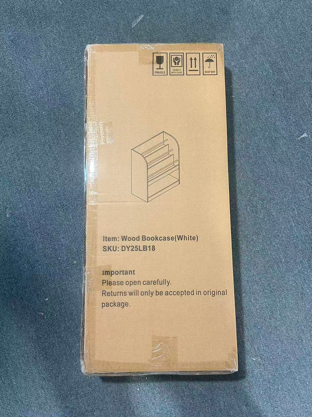 Kids Bookshelf with Open Storage