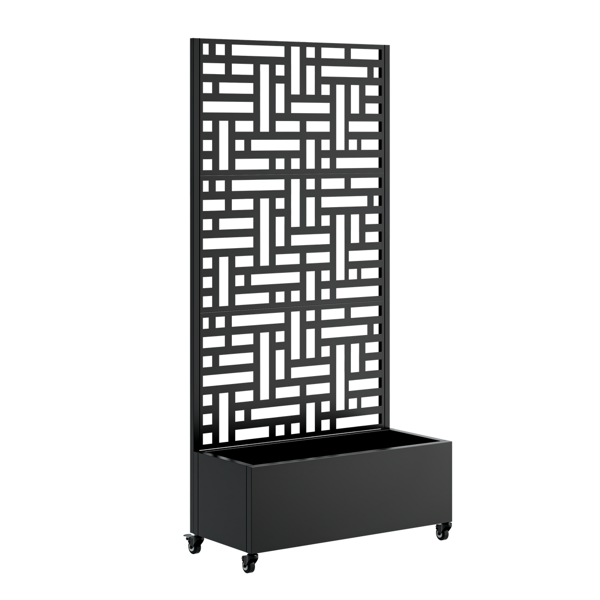 Metal Planter Box with Trellis, 73" x 35" x 16" Raised Garden Bed