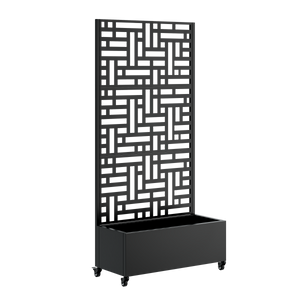 Metal Planter Box with Trellis, 73" x 35" x 16" Raised Garden Bed