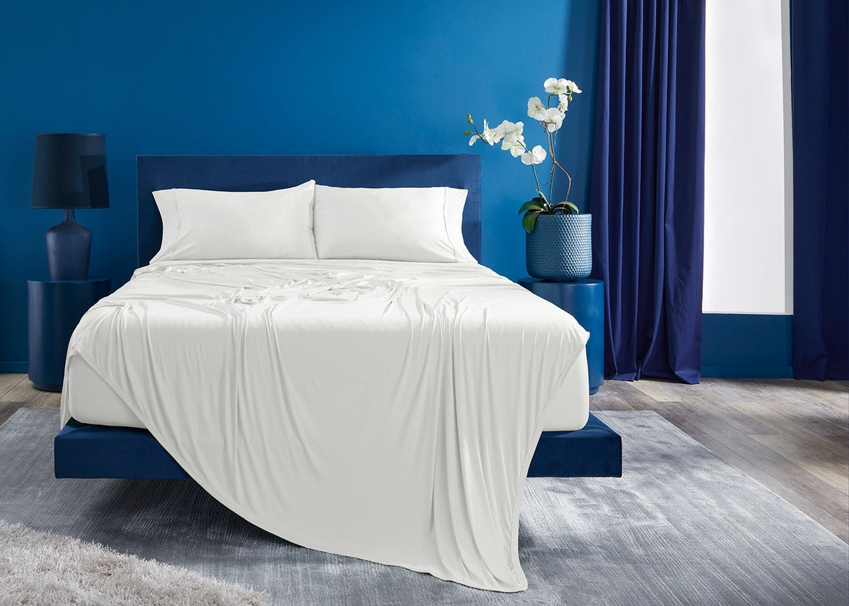 BedGear Vertex Sheet Set, Bright White, Split King / Split Cal King