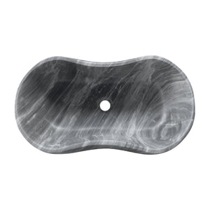 Bathroom Vessel Sink With Wavy Design
