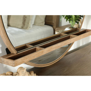 Stevie Sand Wash Natural Cane 4-Piece Eastern King Bedroom Set