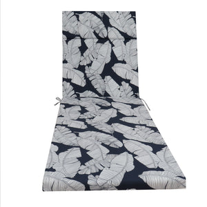 2 Piece Chaise Lounge Chair Cushion Set With Ties
