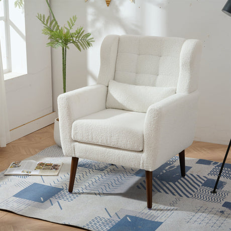 Modern Chenille Accent Chair with Ergonomic Comfort