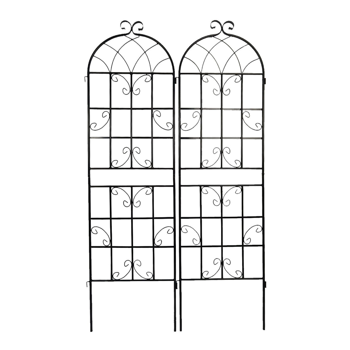 Metal Garden Rustproof Trellis For Climbing Plants Outdoor Flower Support