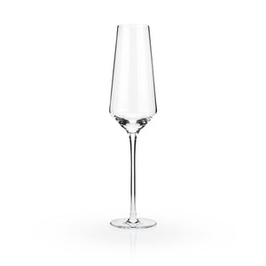 Raye Angled Crystal Champagne Flutes Set of 2