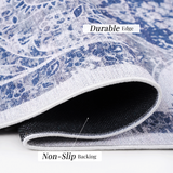 Naar Washable Area Rugs, Low-Pile, Non-Slip, Non-Shedding, Foldable, Kid & Pet Friendly