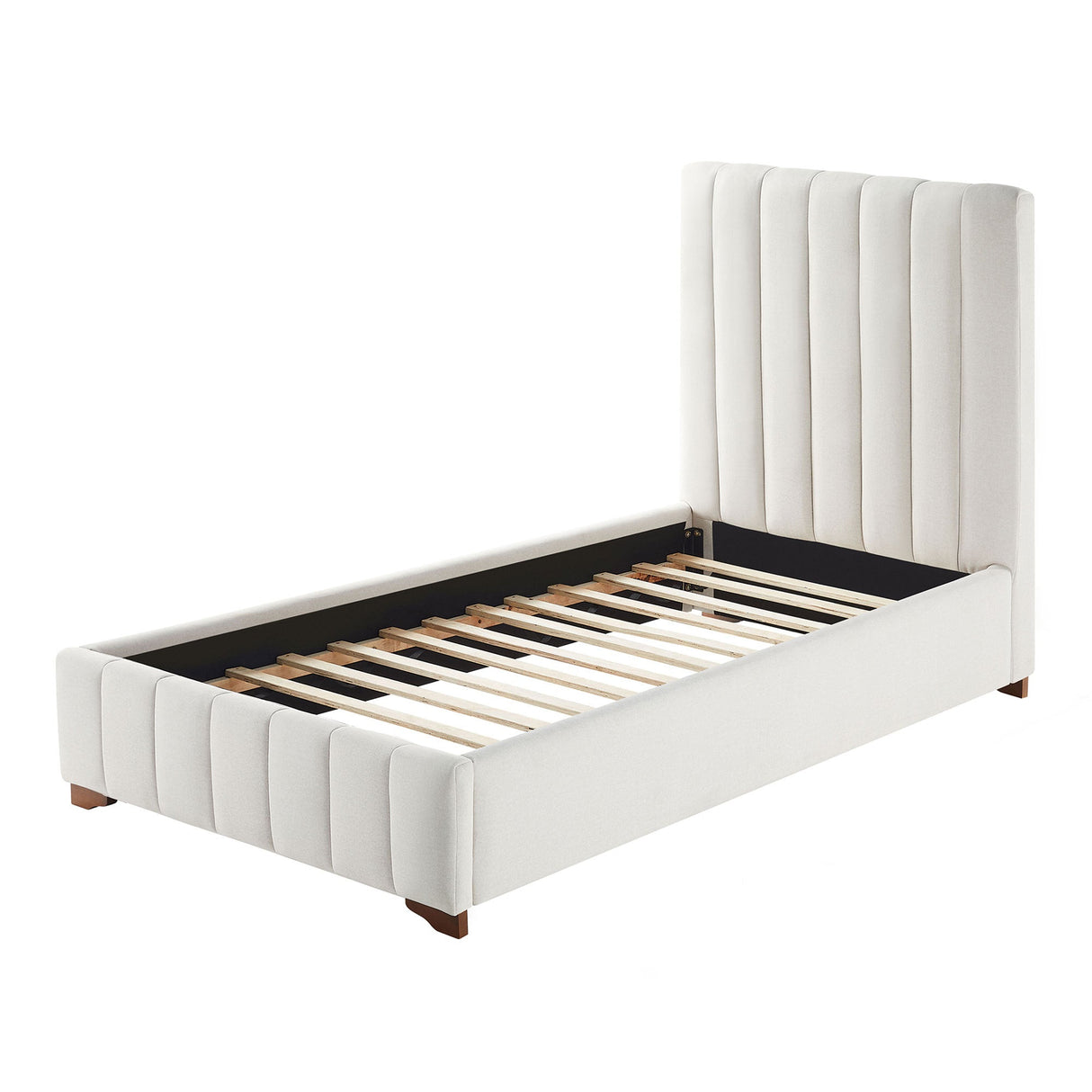 The Upholstered Wingback Bed – A Refined Union of Contemporary Comfort and Architectural Elegance