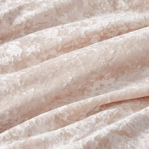 Full/Queen Crushed Velvet Sherpa Reversible Comforter Set