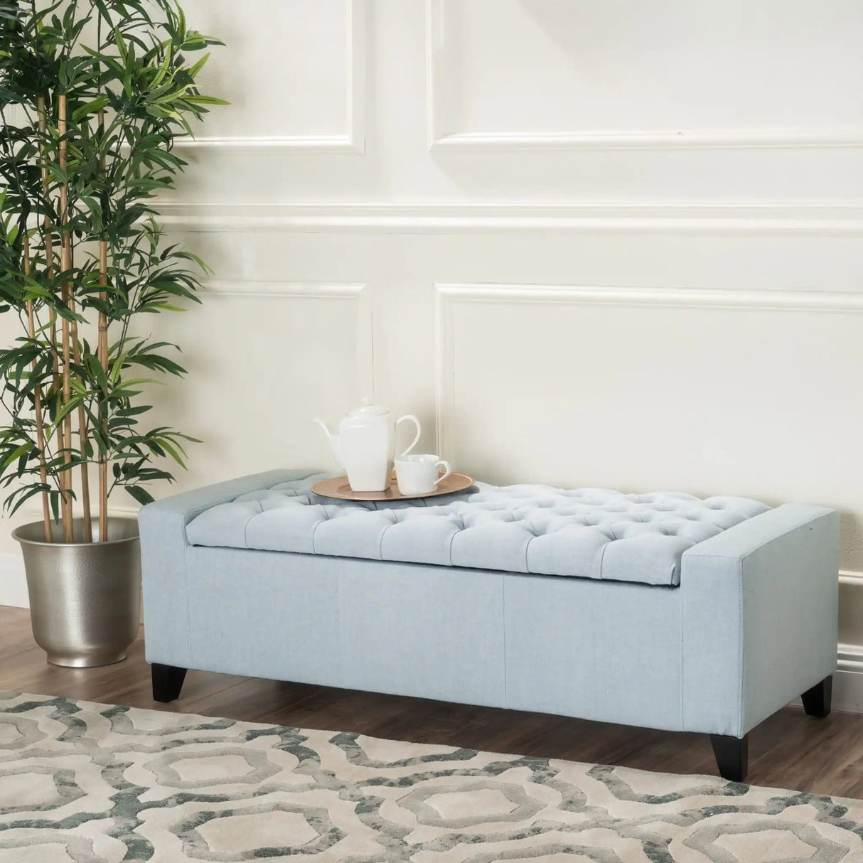 Guernsey - Ottoman Storage With Tufted Top