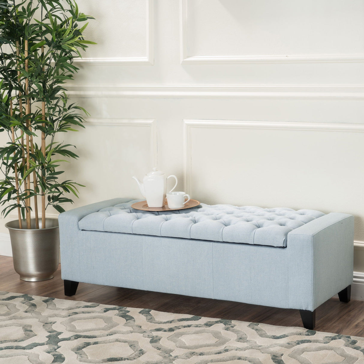 Guernsey - Ottoman Storage With Tufted Top