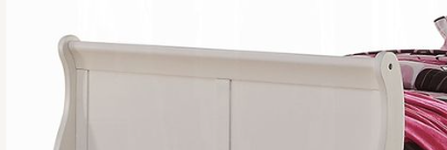 Louis Philippe III White Finish Full Bed