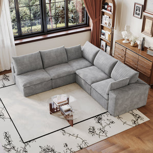 Cloud Sofa - 99*103" Corduroy Fabric