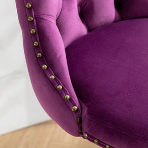 Swivel Barstools Adjusatble Seat Height, Modern Upholstered Bar Stools With Backs Comfortable Tufted For Home Pub And Kitchen Island (Set of 2)
