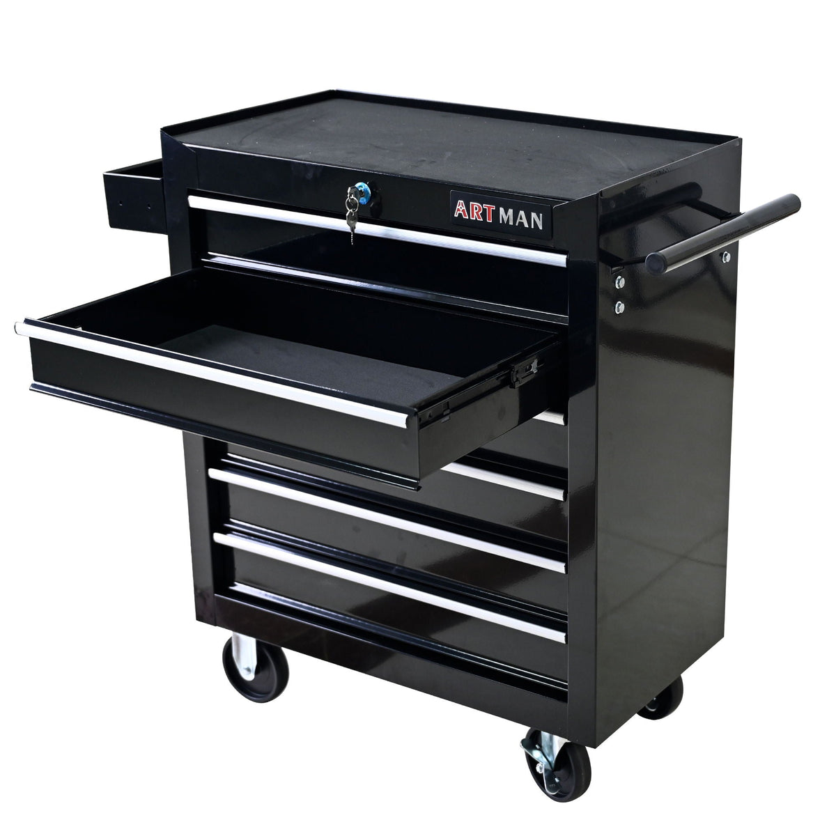Multifunctional Tool Cart With Wheels And Drawers
