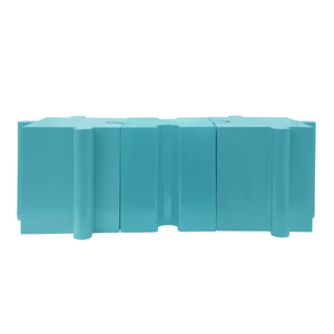 3-Piece Artistic Puzzle Table Set with Modular Interlocking Design