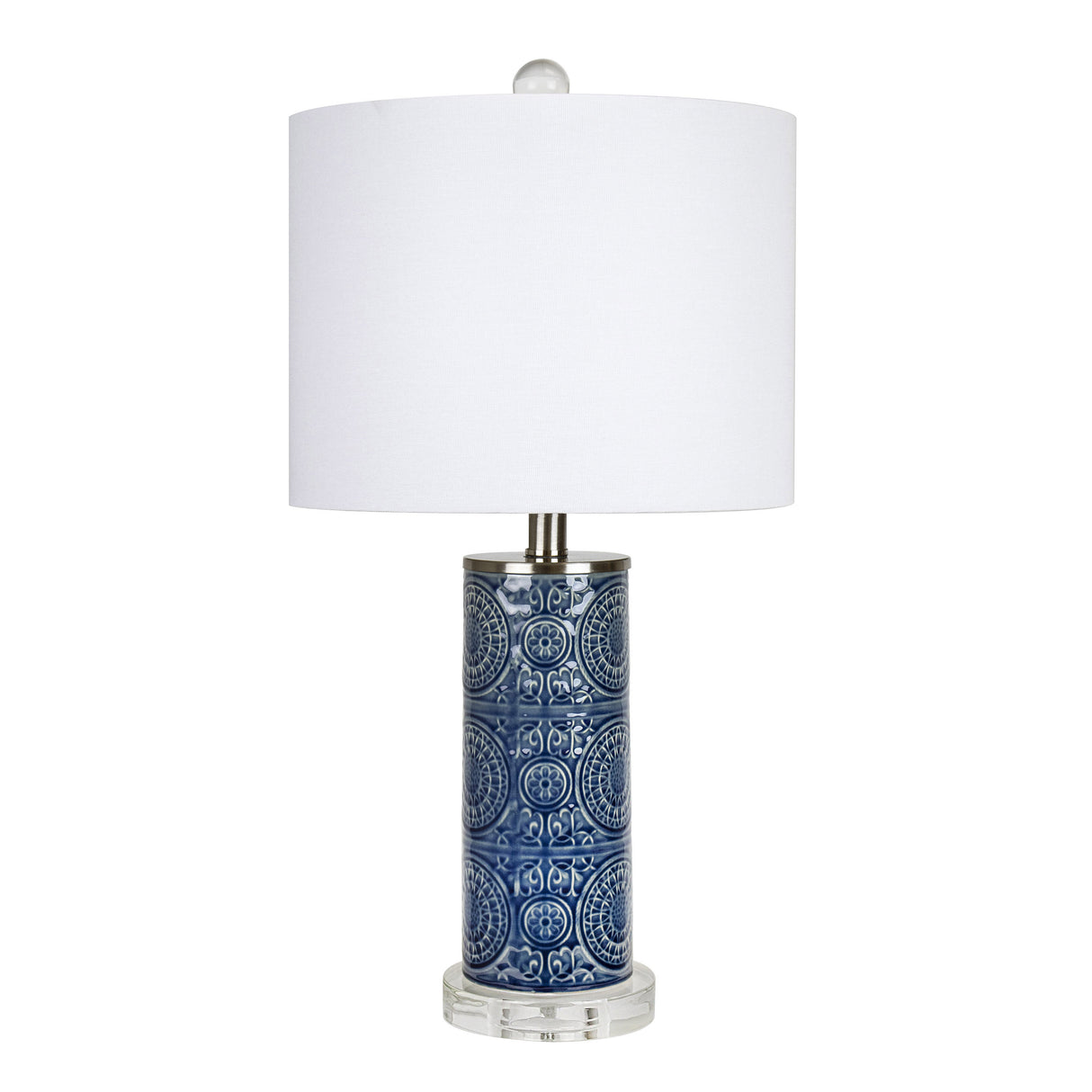 Spyro Ceramic Table Lamp with Crystal Base