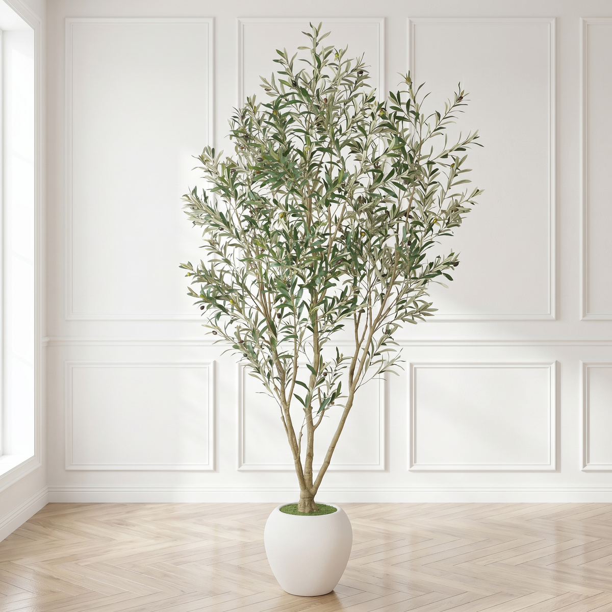 8FT Artificial Olive Tree With Big Decorative