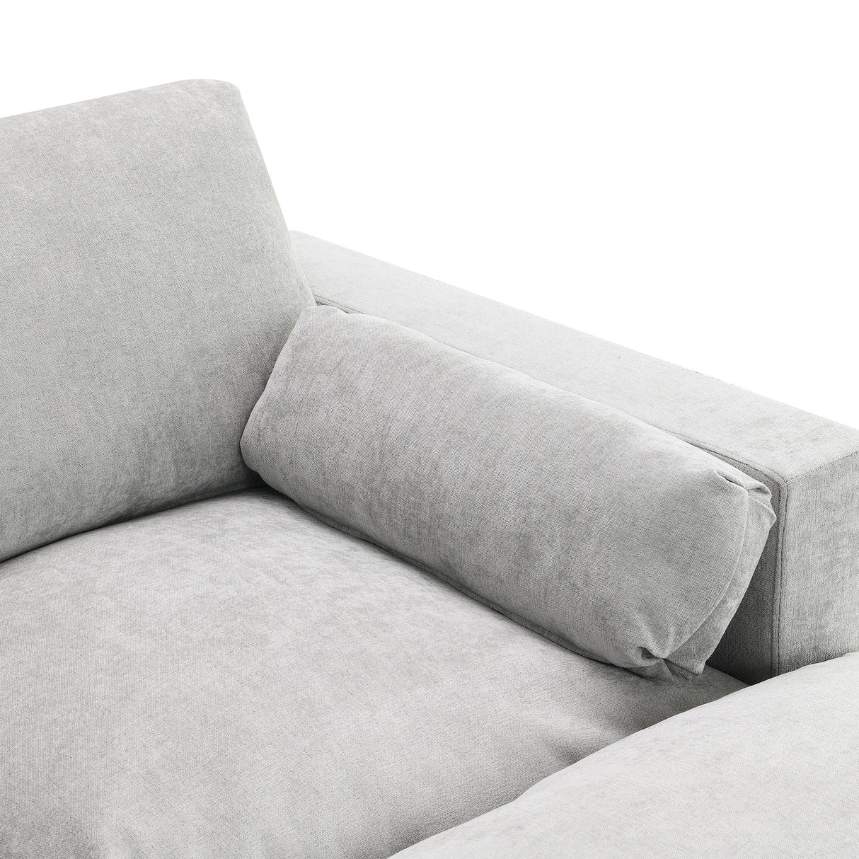 Modular Sectional With Storage Pockets, 5 Seat U Shaped Couch Set With Pillows, Free Combination Modern Cloud Sofa With 2 Movable Ottoman