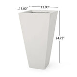 Outdoor Modern Cast Stone Planter