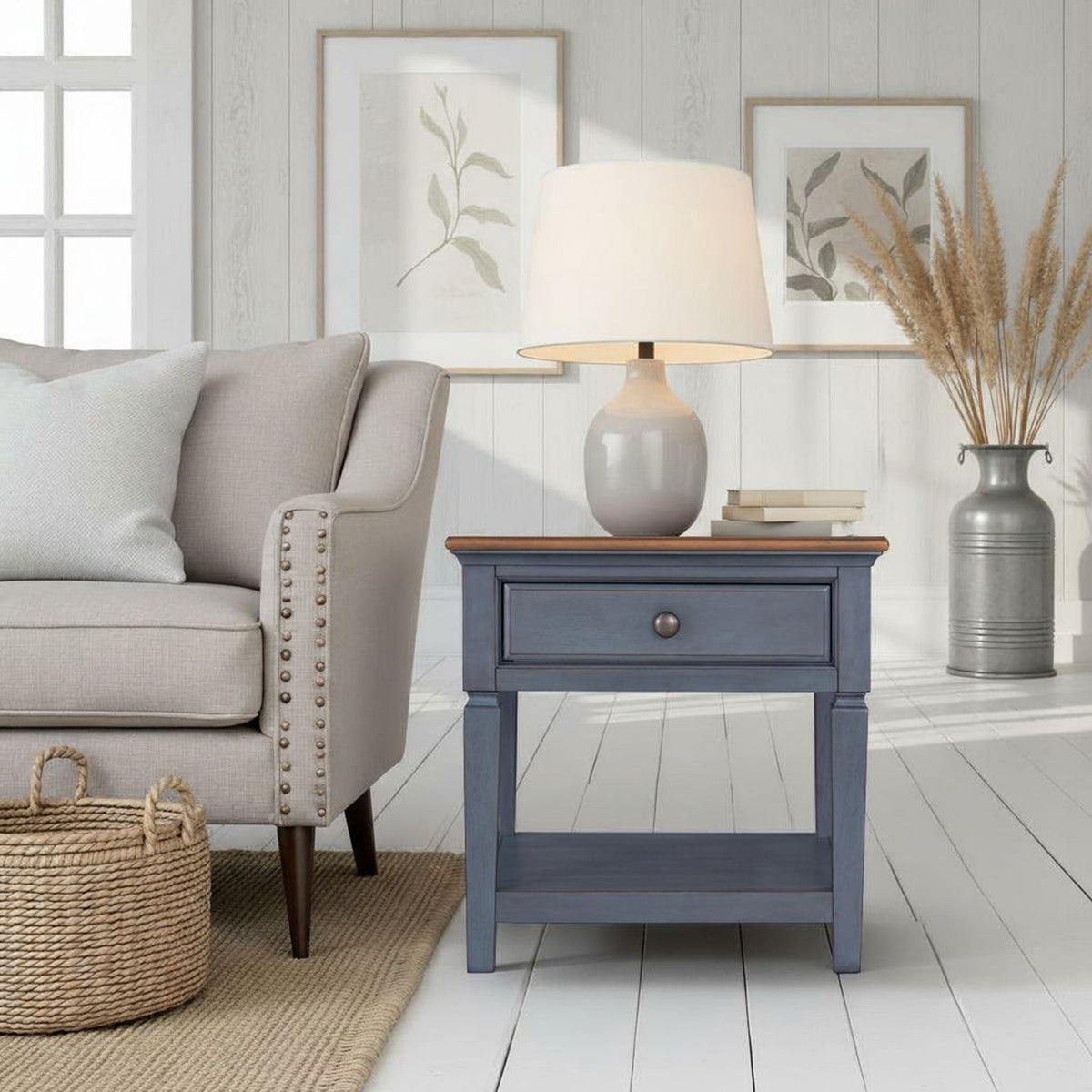 End Table - Blue