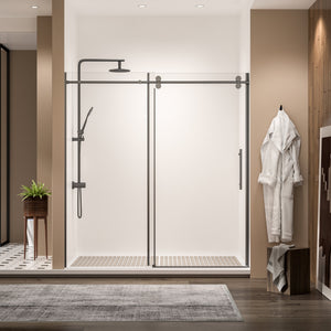 Frameless Single Sliding Shower Door