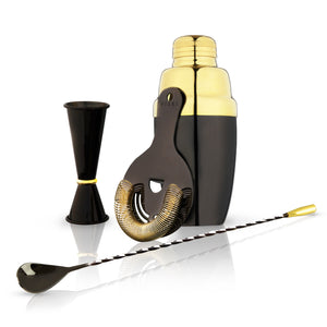 4-Piece-Deco-Barware-Set-in-Two-Tone-Viski®-Cocktail-&-Barware-Tool-Sets