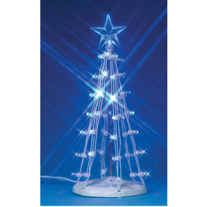 Lighted Silhouette Tree - Blue - 6 Inch