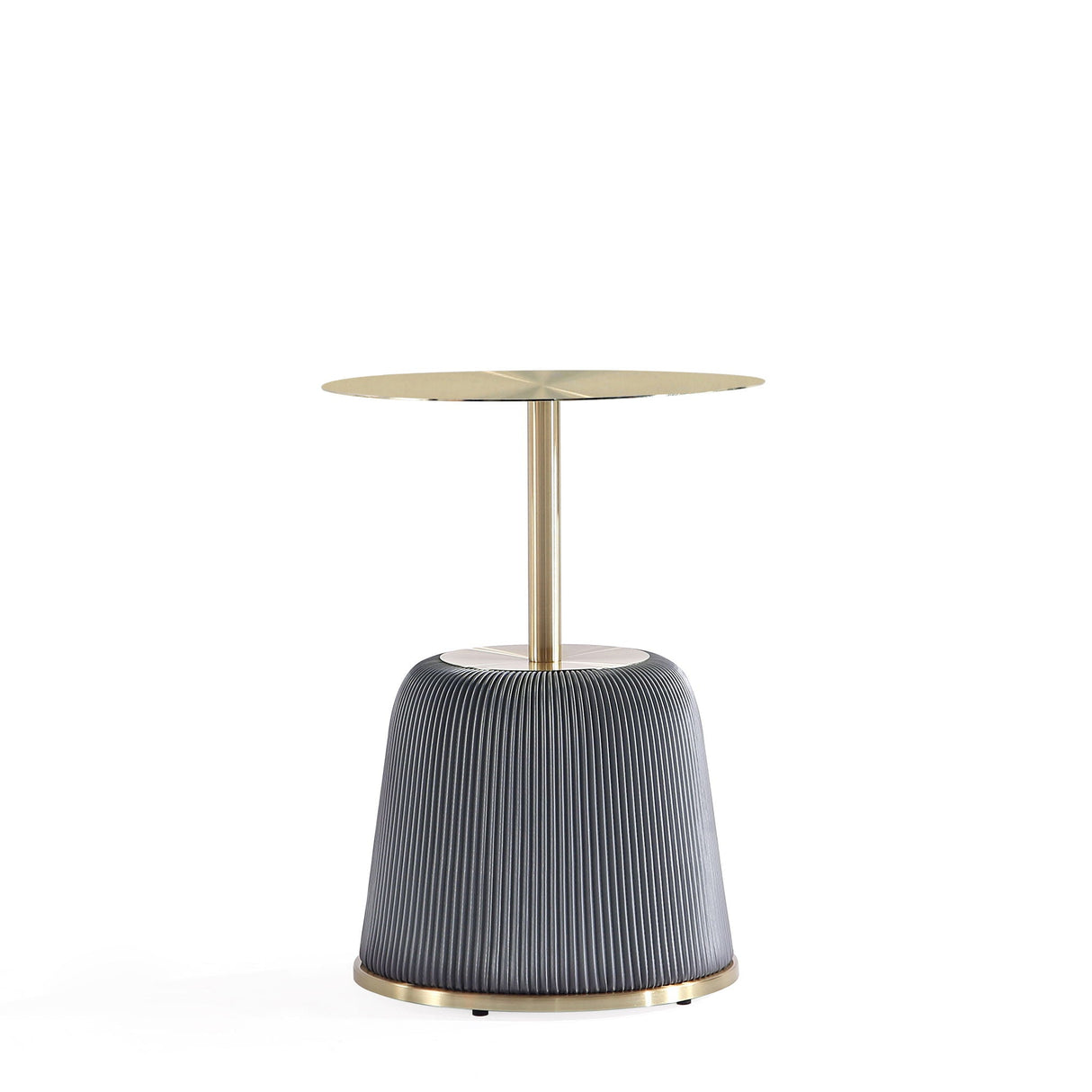 Anderson - Upholstered End Table With Round Top