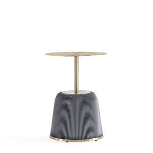 Anderson - Upholstered End Table With Round Top