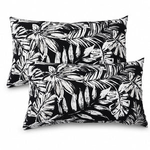 4 Pack Outdoor Lumbar Pillows with Inserts