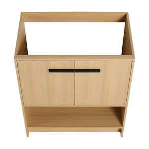 Modern Freestanding Bathroom Vanity With 2 Doors