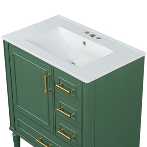 Traditional Bathroom Vanity Set With Soft Close Doors