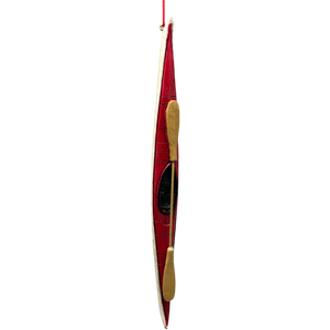 Kayak Ornament - Red