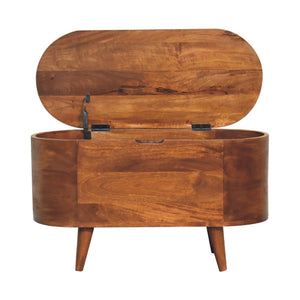 Rounded Lid Up Blanket Box