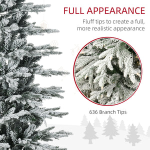 HOMCOM 6ft Tall Prelit Artificial Christmas Tree