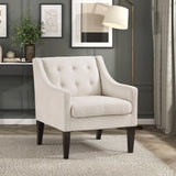 Contemporary Button Tufted Accent Chair