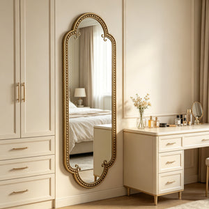 Scalloped Oval Wall Mirror, Vintage