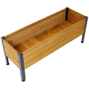 Wood Rectangular Garden Planter Box