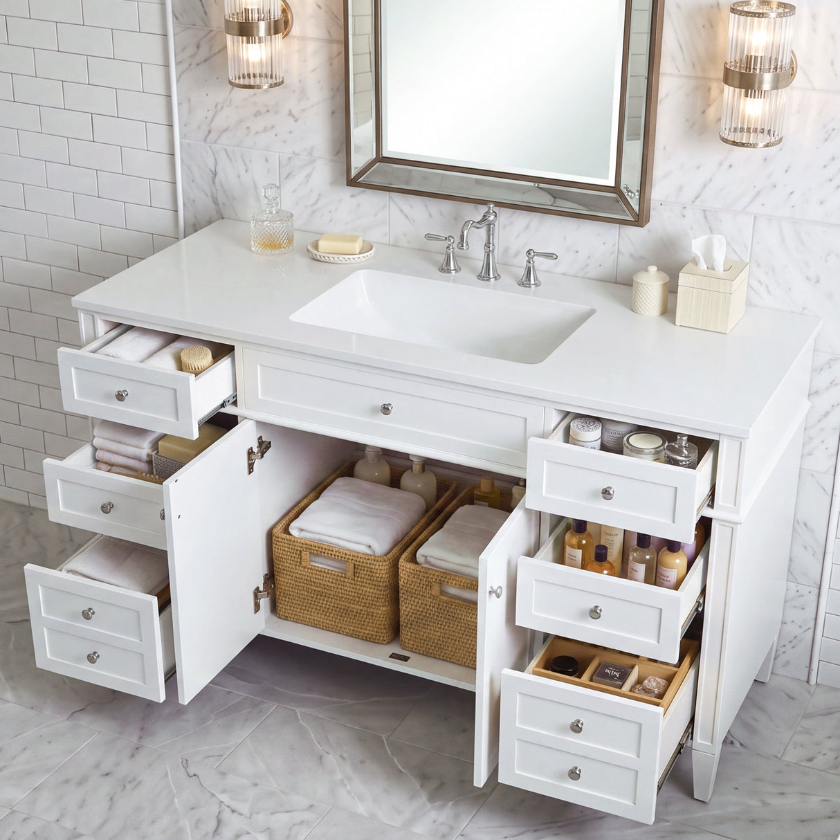 48 Inch Bathroom Vanity with Sink Top