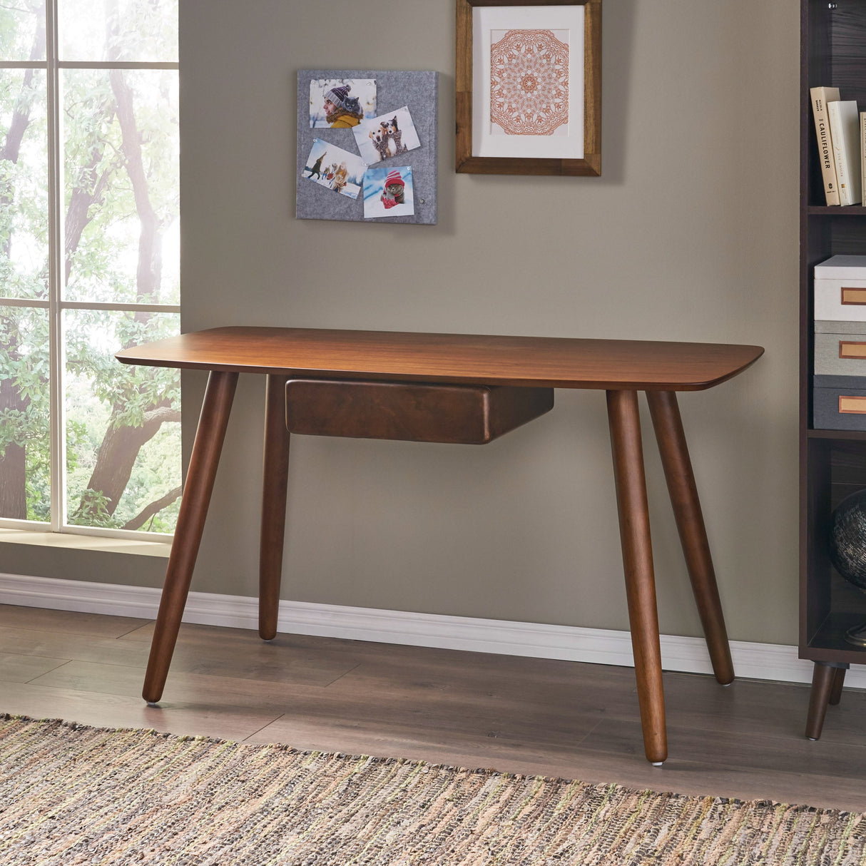Study Computer Desk with Drawer for Home Office
