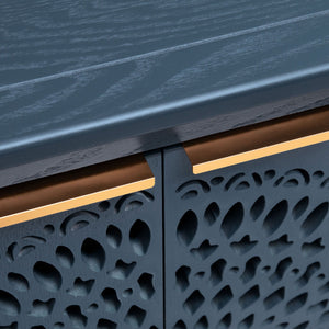 Hollow - Carved 2 Doors Accent Cabinet