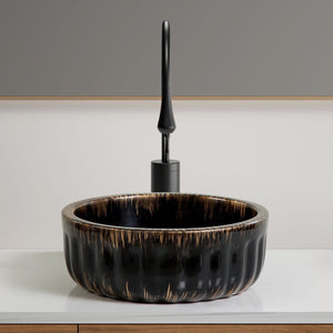 Vessel Sink, Above Counter Small Bowl - Black